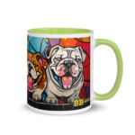 English Bulldog Mug - Britto - Green