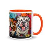 English Bulldog Mug - Britto - Orange