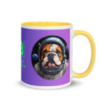 English Bulldog Mug - Houston - Yellow, 11 oz