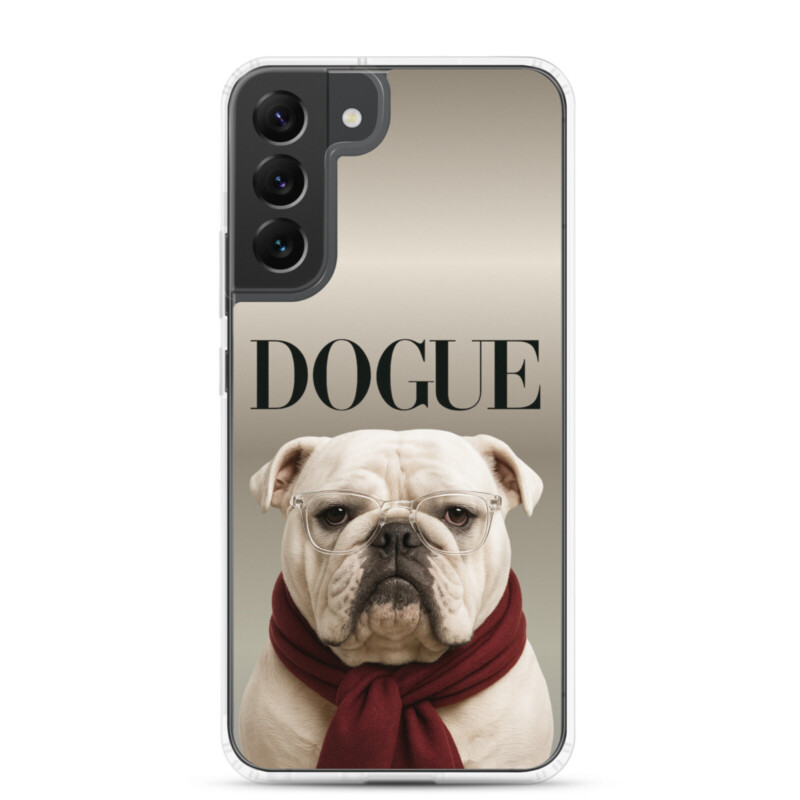 English Bulldog Case for Samsung - DOGUE White Edition - Samsung Galaxy S22 Plus