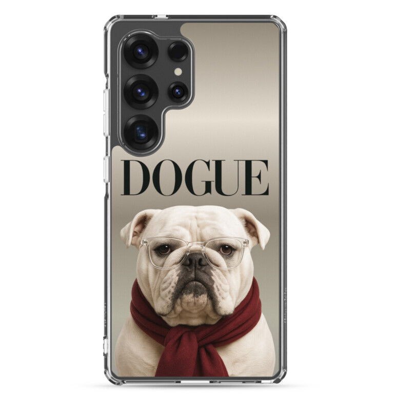 English Bulldog Case for Samsung - DOGUE White Edition