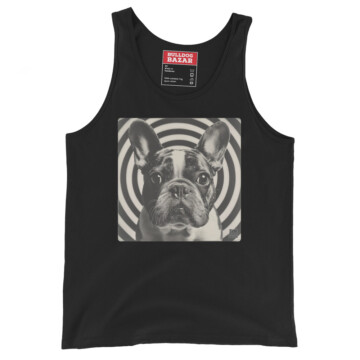 French Bulldog Tank Top - Hypnotic - Black, XS