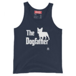 French Bulldog Tank Top - Dogfather - Navy, XS