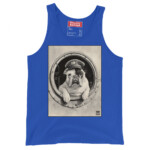 English Bulldog Tank Top - Venus - True Royal, XL
