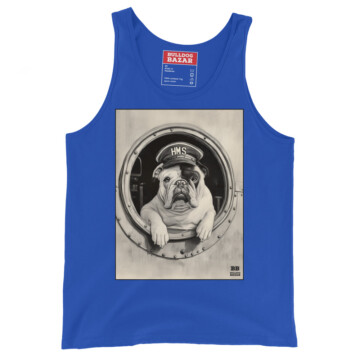 English Bulldog Tank Top - Venus - True Royal, XL