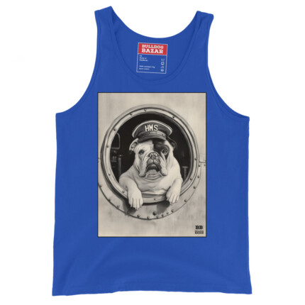 English Bulldog Tank Top - Venus - True Royal, XL