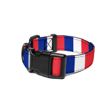 French Bulldog Collar - Flag of France