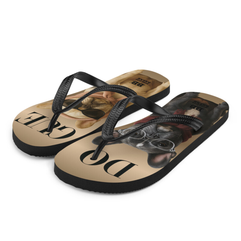 French Bulldog Flip-Flops - DOGUE - S