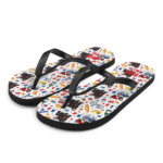 sublimation flip flops white front left 6948433cdf107