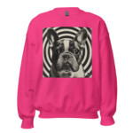 French Bulldog Sweatshirt - Hypnotic - Heliconia, XL