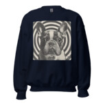 French Bulldog Sweatshirt - Hypnotic - Navy, S