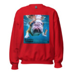 English Bulldog Sweatshirt - Caninemind - Red, S
