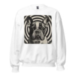 French Bulldog Sweatshirt - Hypnotic - White, 3XL