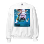 English Bulldog Sweatshirt - Caninemind - White, M