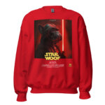unisex crew neck sweatshirt red front 6978d48145853
